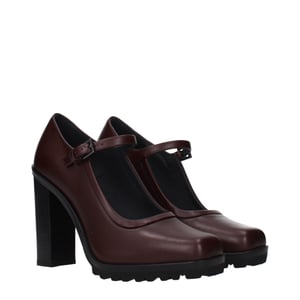 Max Mara Bruine Leren Hakken