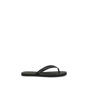 Prada Svart Kalvskinn Bos Taurus Flip-Flop Sandaler
