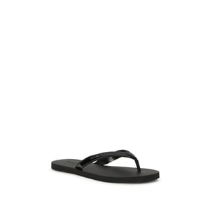 Prada Svart Kalvskinn Bos Taurus Flip-Flop Sandaler