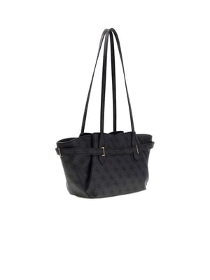 Guess Schoudertas Steenkool Logo