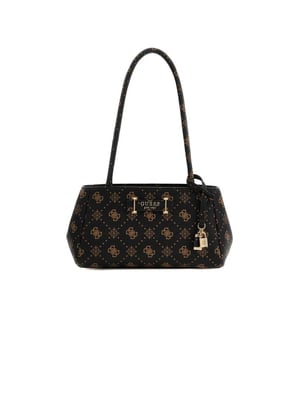 Guess Schoudertas Espresso Logo