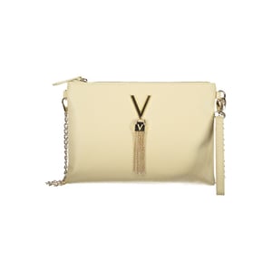 Mario Valentino Beige Polyurethaan Dameshandtas met Verwijderbare Ketting Schouderband