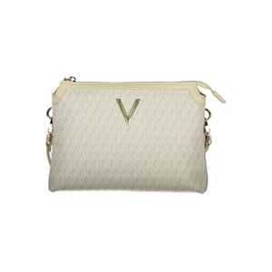Mario Valentino Beige Polyurethaan Dameshandtas met Verstelbare Schouderband