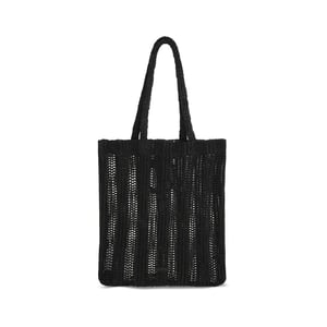 PINKO Zwarte Raffia Schoudertas