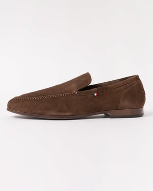 Legacy Flexible Suede Loafer in Dark Brown Shoes