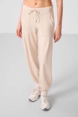 Middenrits Crepe Relaxed Broek met Zak
