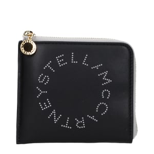 Stella McCartney Zwarte Leren Portemonnee