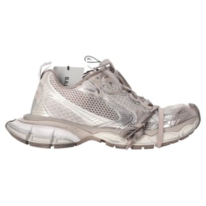 Balenciaga 3XL Distressed Sneakers in Beige Polyester