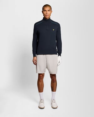 Cotton Tipped 1/4 Zip Jumper