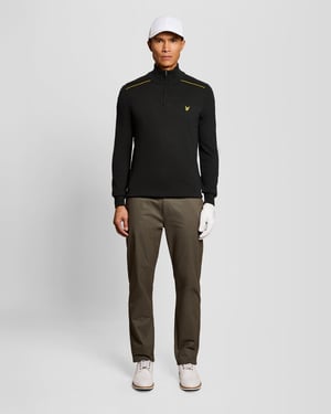 Cotton Tipped 1/4 Zip Jumper