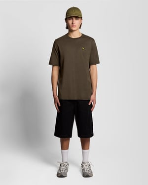 T-shirt i kraftig tvättad bomull