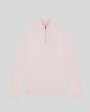 Superfin bomulls 1/4 zip sweatshirtrand