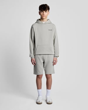 Cotton Script Logo Hoodie
