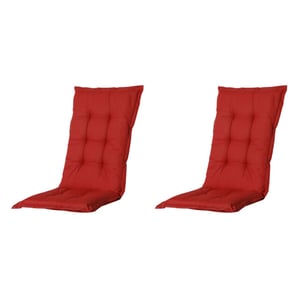 Madison kussen lage rug basic red 105x50 - 2 stuks