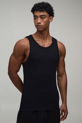 Slim Fit Essential Ribbed Vest