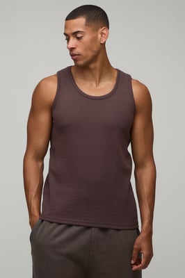 Essential Regular Fit Waffle Vest