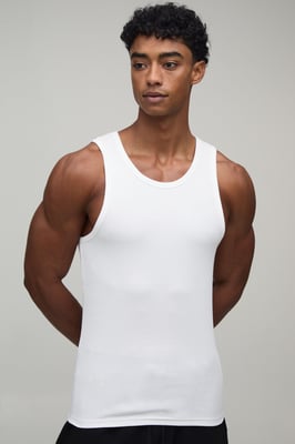 Slim Fit Essential Ribbed Vest