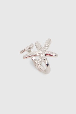 Silver Starfish Ring