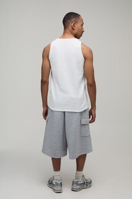 Cargo Pocket Jersey Bermuda Jort