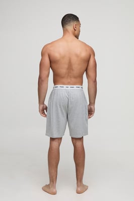 2 Pack Man Loungewear Shorts in Grey & Black