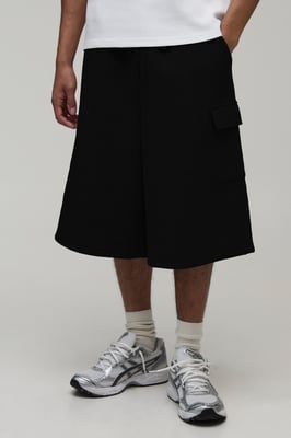 Cargo Pocket Jersey Bermuda Jort
