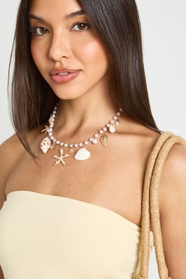 Ocean Pearl Charm Necklace