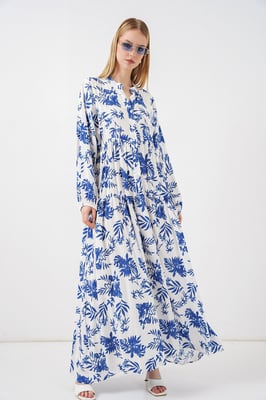 Gepubliceerd V-hals Maxi Jurk