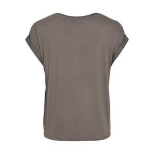 Vila Viellette ss satin top noos taupe