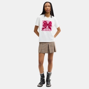 Signature Square Bow Classic T-Shirt In Organic Cotton