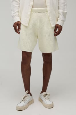 Relaxed Open Stitch Knitted Short