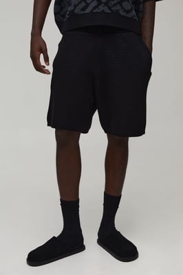 Relaxed Open Stitch Knitted Short