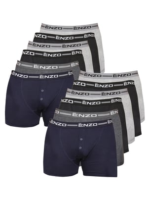 Enzo | 12 Pack Mens Boxers Assorted