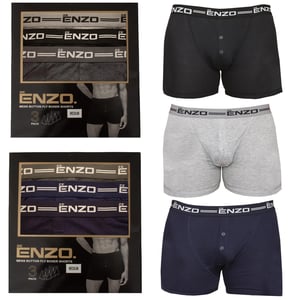 Enzo | 6 Pack Mens Boxers Assorted