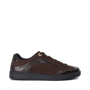 Dune Ladies Emilias - Leather Lace-Up Trainers