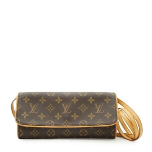 Louis Vuitton Vintage stoffen crossbodytas (tweepersoons)
