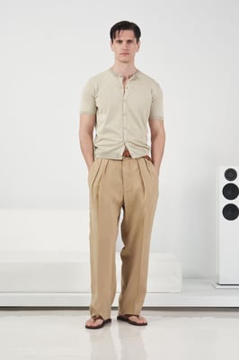 Tailored Wijde Pantalon met Plooien