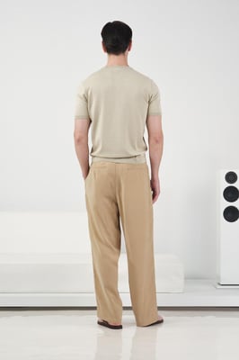 Tailored Wijde Pantalon met Plooien