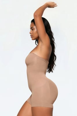 Premium Naadloze Strapless Vormgevende Bodysuit Shapewear