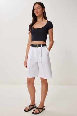 Bältevävda skräddarsydda shorts
