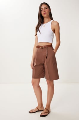 Bältevävda skräddarsydda shorts