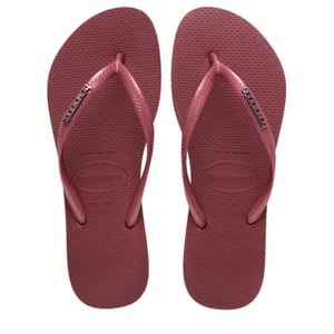 Havaianas Slim logo metallic amaranth teenslippers dames