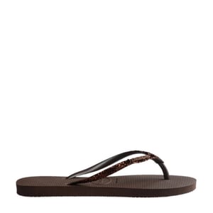 Havaianas Slim glitter ii dark brown teenslippers dames