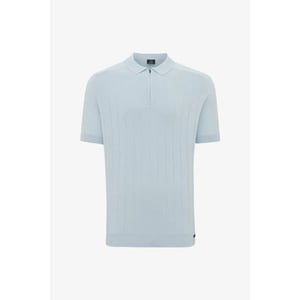 Genti Polo rib zip light