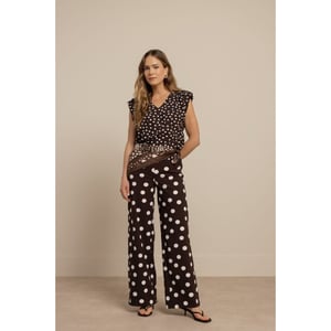 Studio Anneloes Leone dot vneck top dessin