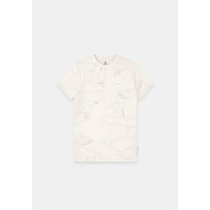 Gabbiano T-shirt korte mouw met allover print ecru dessin