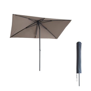 Kopu ® leon parasol rechthoek 150x250cm met hoes balkonparasol