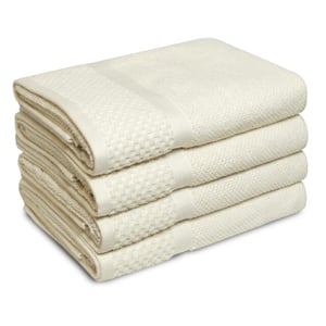 Phlox Soft popcorn handdoeken 70x140 cm set van 4 100% katoen 500 g/m2 -