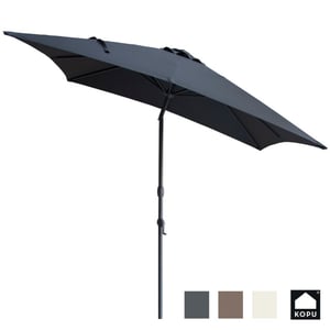Kopu ® alicante parasol vierkant 230x230 cm met windvanger -