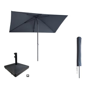 Kopu ® leon parasol rechthoek 150x250 cm met hoes en voet -