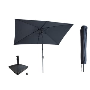 Kopu ® sevilla parasol rechthoek 200x300 cm met hoes en voet